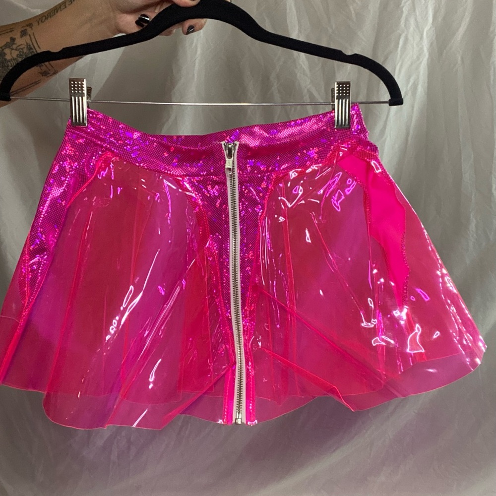 Hot pink rave skirt